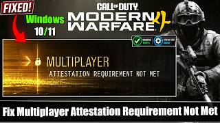 Fix Call of Duty Modern Warfare 4 Multiplayer Attestation Requirement Not Met | Secure Boot, TPM Fix