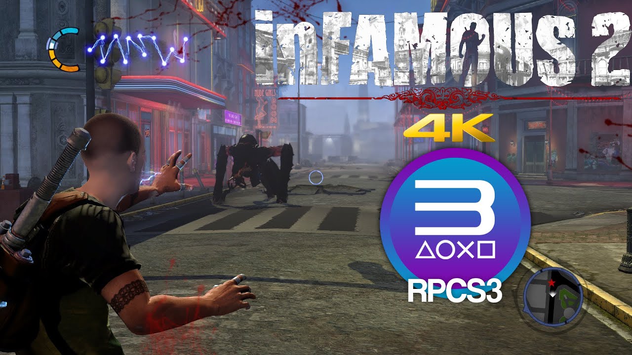RPCS3 0.0.14 | inFamous 2 4K UHD | PS3 Emulator Gameplay - YouTube