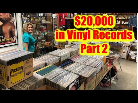 Storage Wars $20,000 CASH in Records Vinyl Collection Part 2 Rock Music