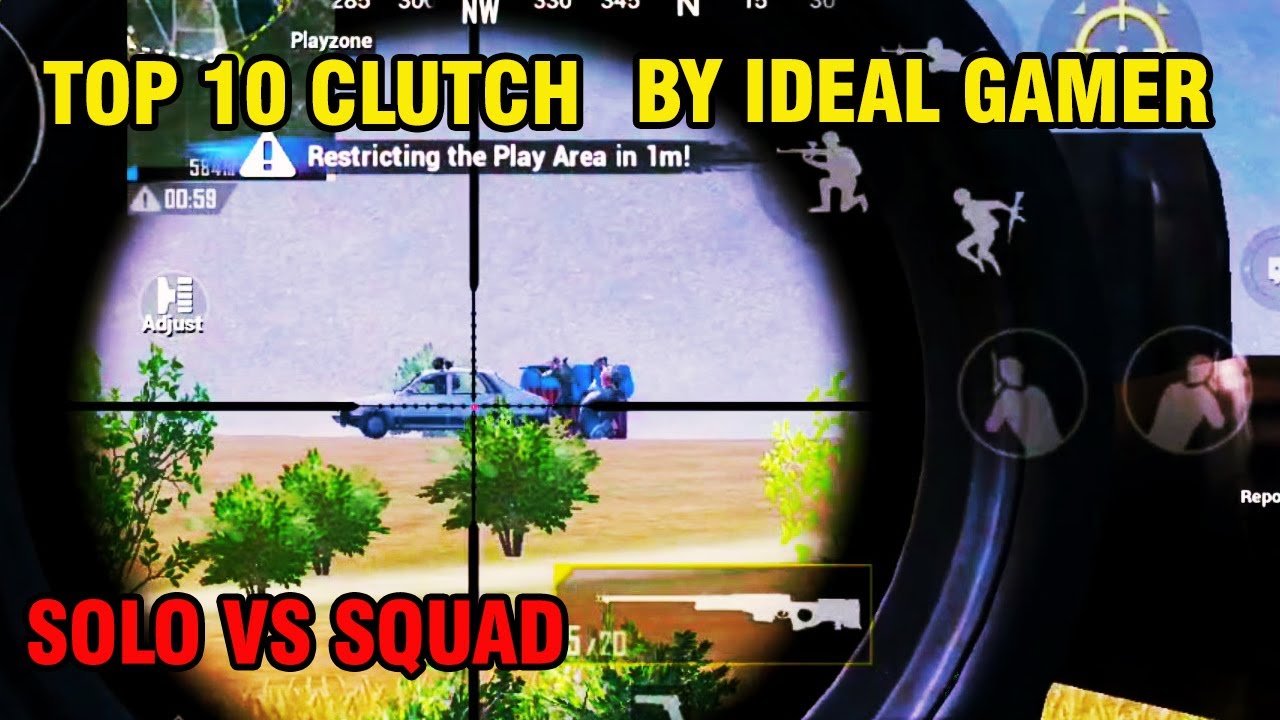 TOP 10 CLUTCHES BY IDEAL YT || SOLO VS SQUAD PUBG CLUTCHES || - YouTube