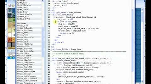 Ruby Tutorial 5 - Steal Script, Battle System edit - Part2