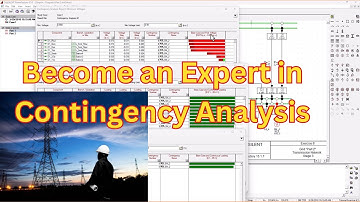 How to perform a Contingency Analysis using DigSilent. Tutorial 9.part 2