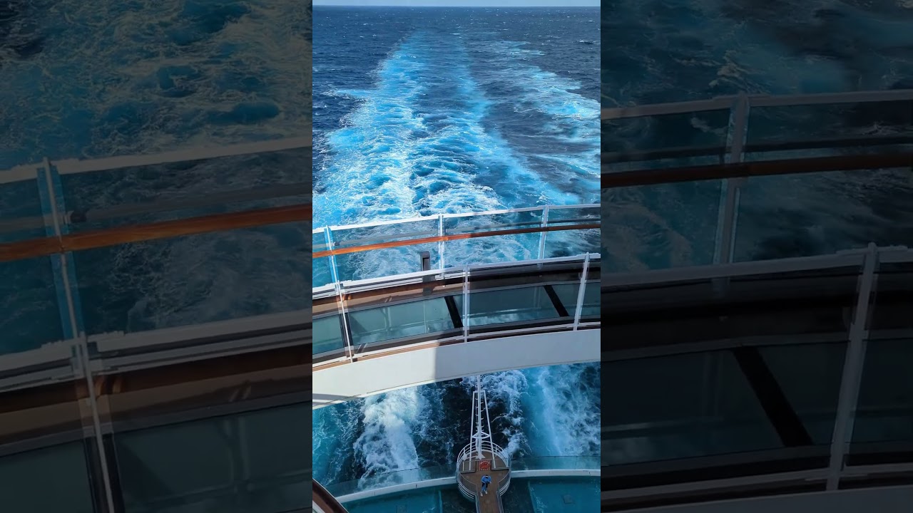 Fun fact: The wake of a cruise ship lowers your stress by 85% #mscseascape #msccruises #cruiseship
