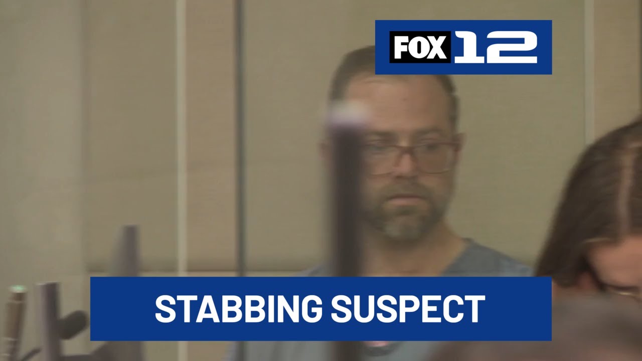 Suspect in double NW Portland stabbing, standoff appears in court - YouTube