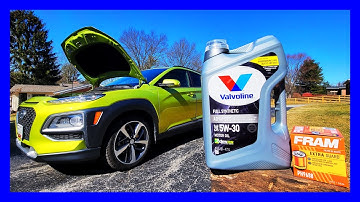 Hoe olie verversen in een Hyundai Kona 1.6L Turbo uit 2017-2021