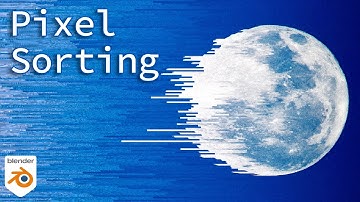 Pixel Sorting Glitch Effect with Shader Nodes || Blender 2.92