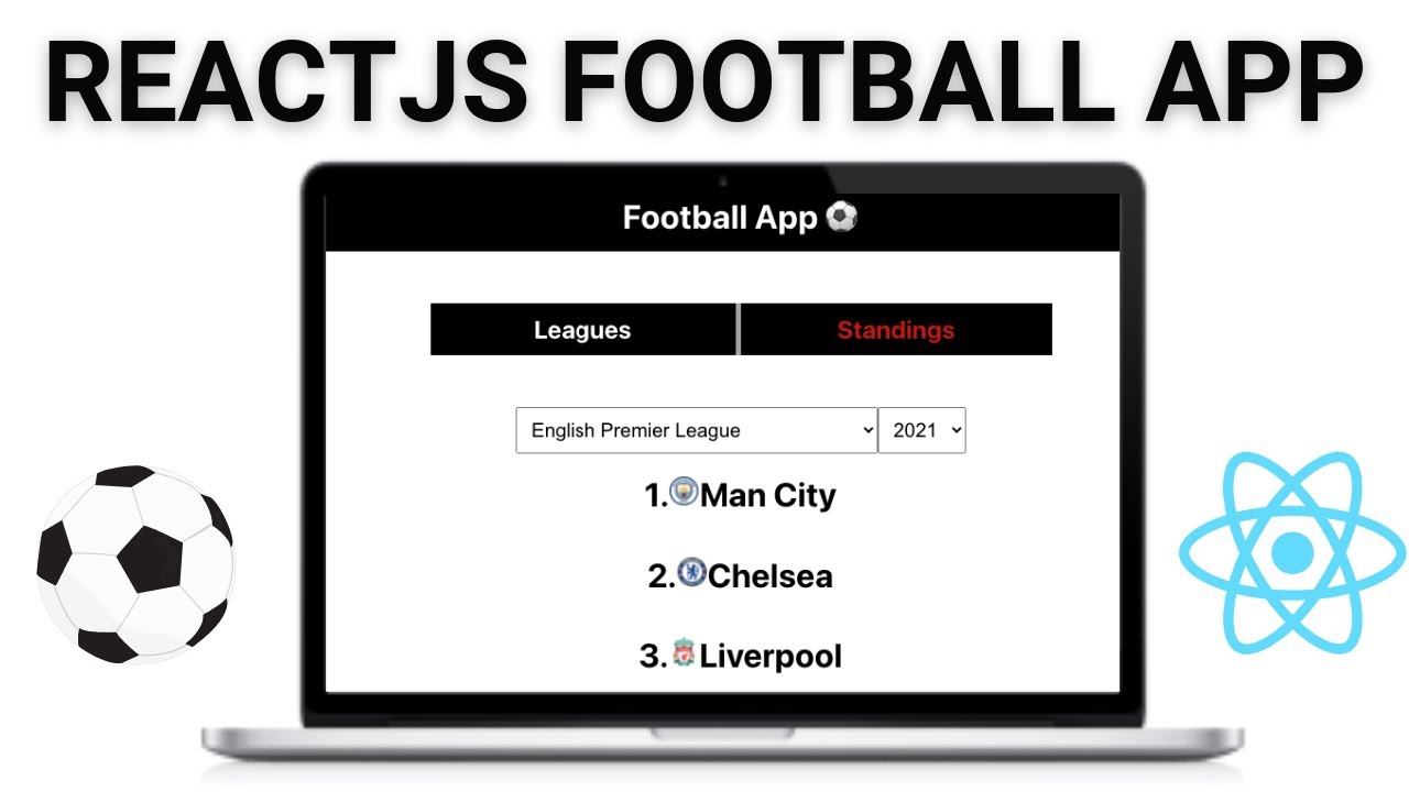⚽ Football App with ReactJS ReactJS project React Hooks Axios Football Standings API