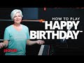 How to play happy birt.ay on the piano basic  jazzy version