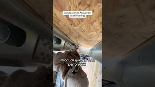 Colocación de Varilla Roscada y Quimico en Steel Frame Paso a Paso