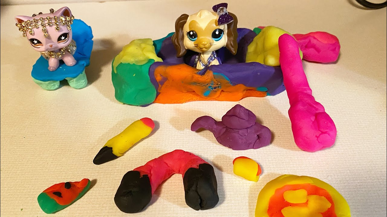 DIY LPS Accessories With Play-Doh - YouTube