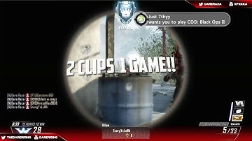 2 CLIPS 1 GAME!! (BO2, MW3 & Ghost Clips and Fails!)