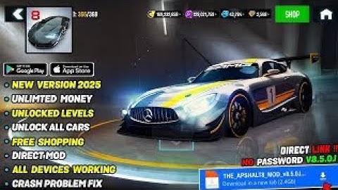 New Update!! Asphalt 8 Mod Apk v8.5.0J (2025) – Unlimited Money No Password