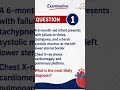 #anatomy #cardiologyquiz #pediatriccardiology #usmle #exam #nurse #medicalquiz #plab #amcexam #mccqe