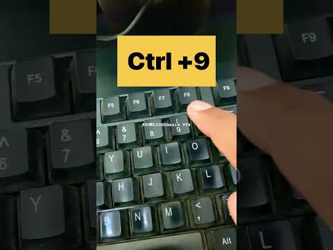 Shortcut key Hide
