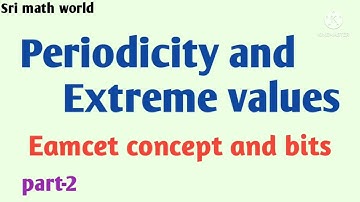 Eamcet 2022 | periodicity and extreme values | trignometry |