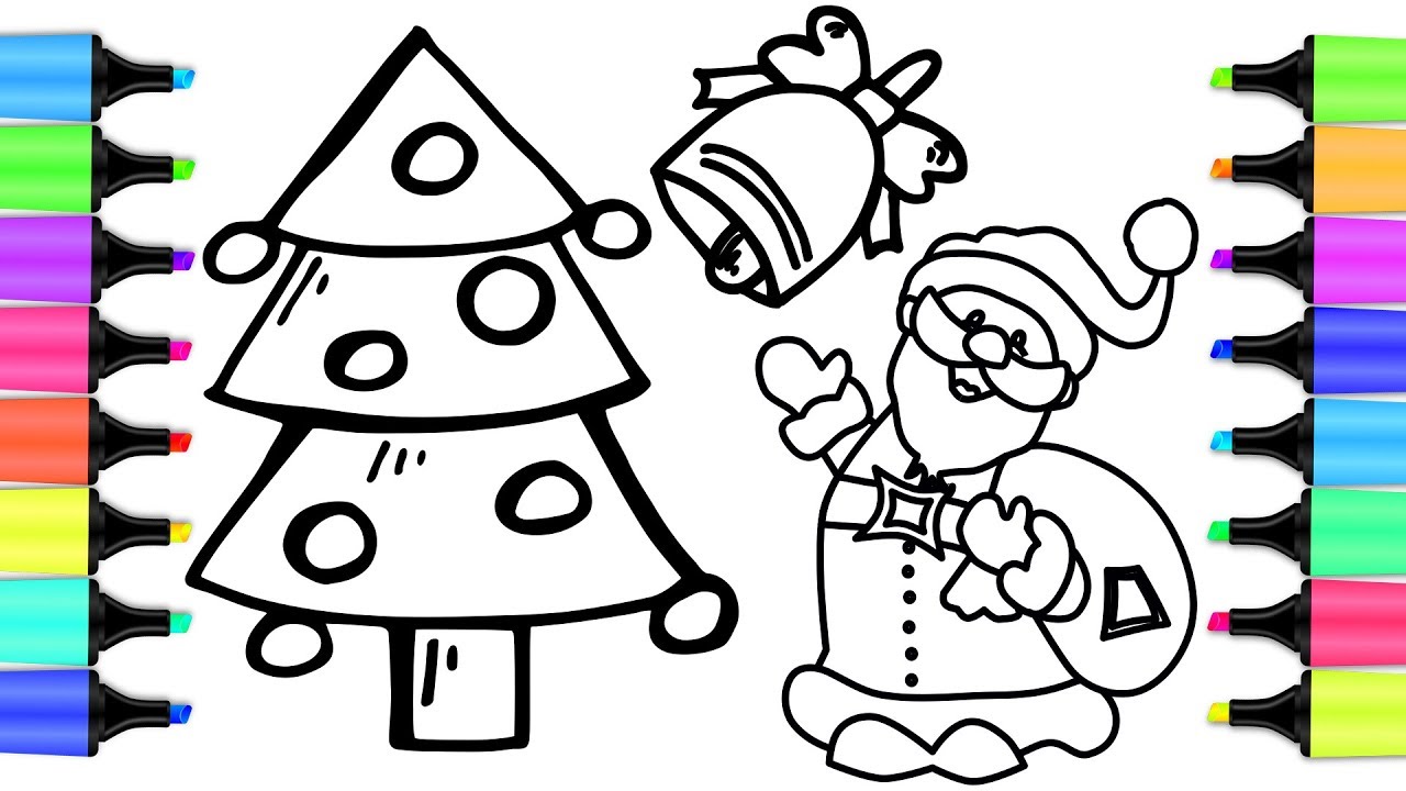 Christmas Tree Ornaments Coloring - Xmas ornaments Drawing | Learn ...