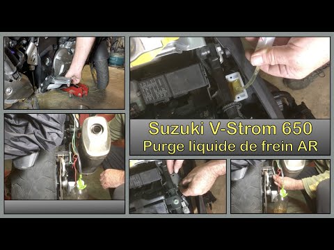 Remplacer le liquide de frein Ar Moto, purger le système de frein, niveau du Bocal. (Suzuki V-Strom)