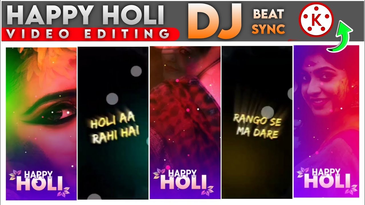holi special status video kaise banaye | holi dj status kaise banaye | kinemaster video editing
