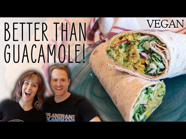 Healthy Chickpea Wrap in 5 Minutes! class=