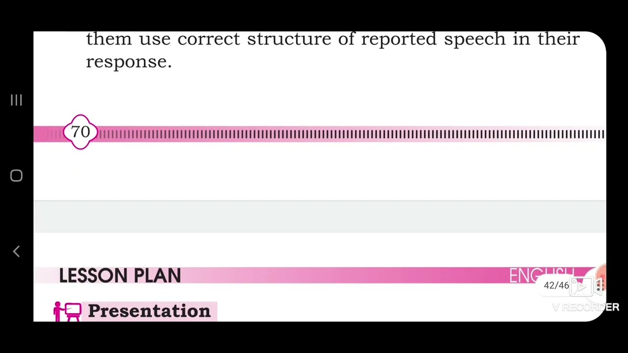 reported speech lesson plan british council