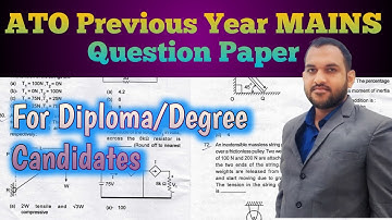ATO PREVIOUS YEAR MAINS QUESTION PAPER || B MOHAN KUMAR #ossc #odishajob #competitive #job