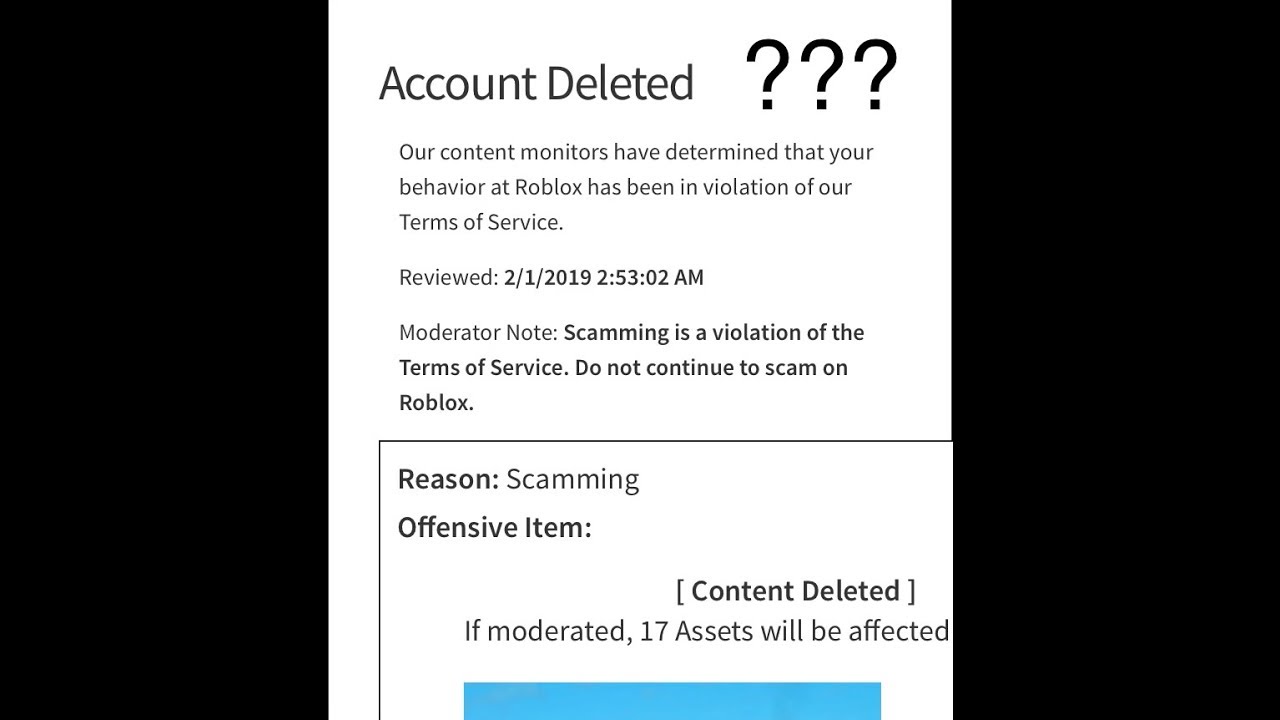 I Got Banned On Roblox For No Reason Youtube - i got banned from roblox for one day for no reason youtube