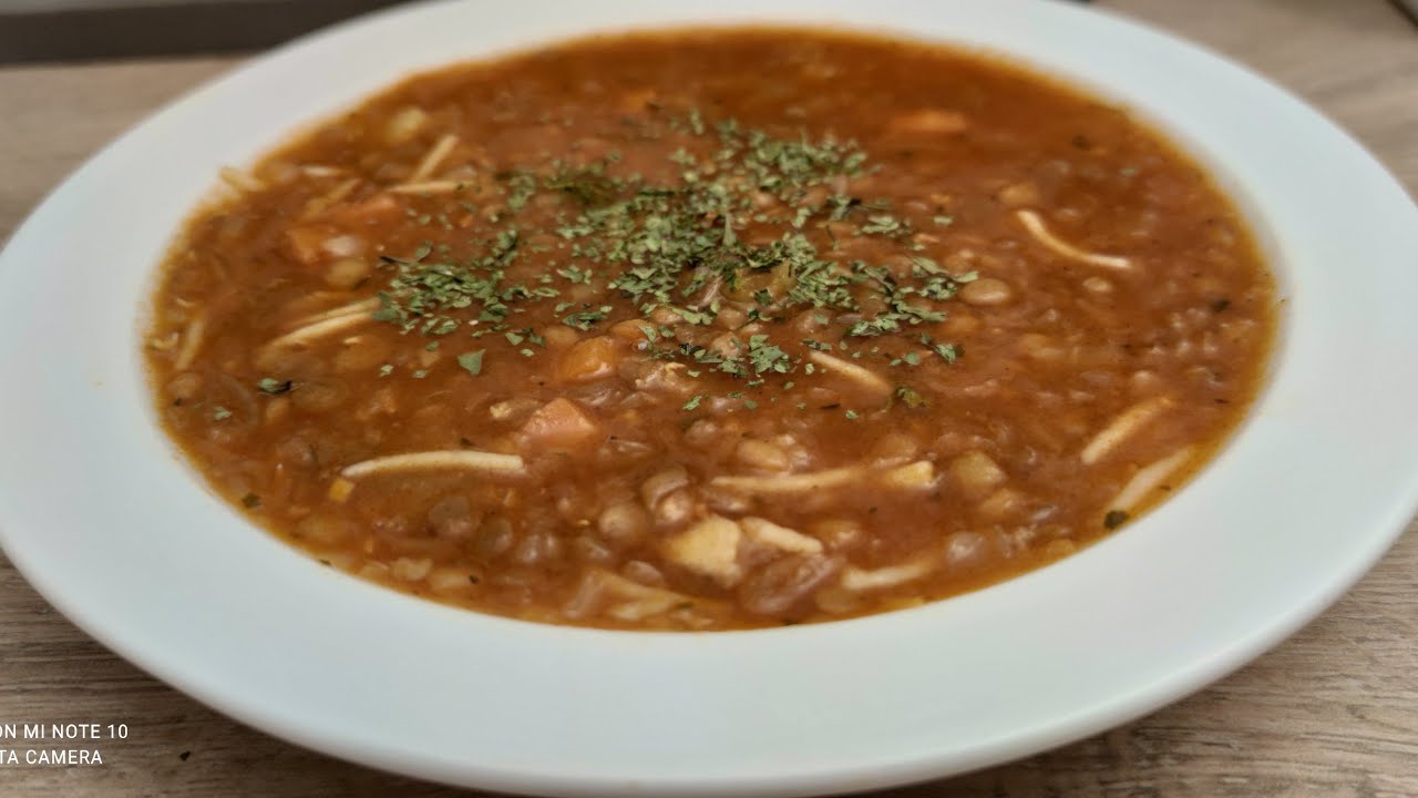 🇩🇿 عدس بالشعرية على الطريقة القديمة   Les lentilles aux vermicelles