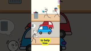 Stopping the cop with literal garbage! 💀🗑️ #mobilegames #funny