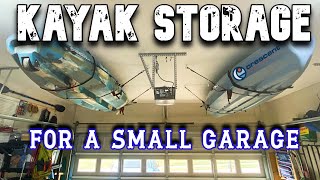 The BEST Kayak Storage  Kayak/Canoe Pulley System for Ceiling