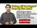 A Song of the Degrees Poem by Ezra Pound Brief Introduction line by line Explanation Analysis