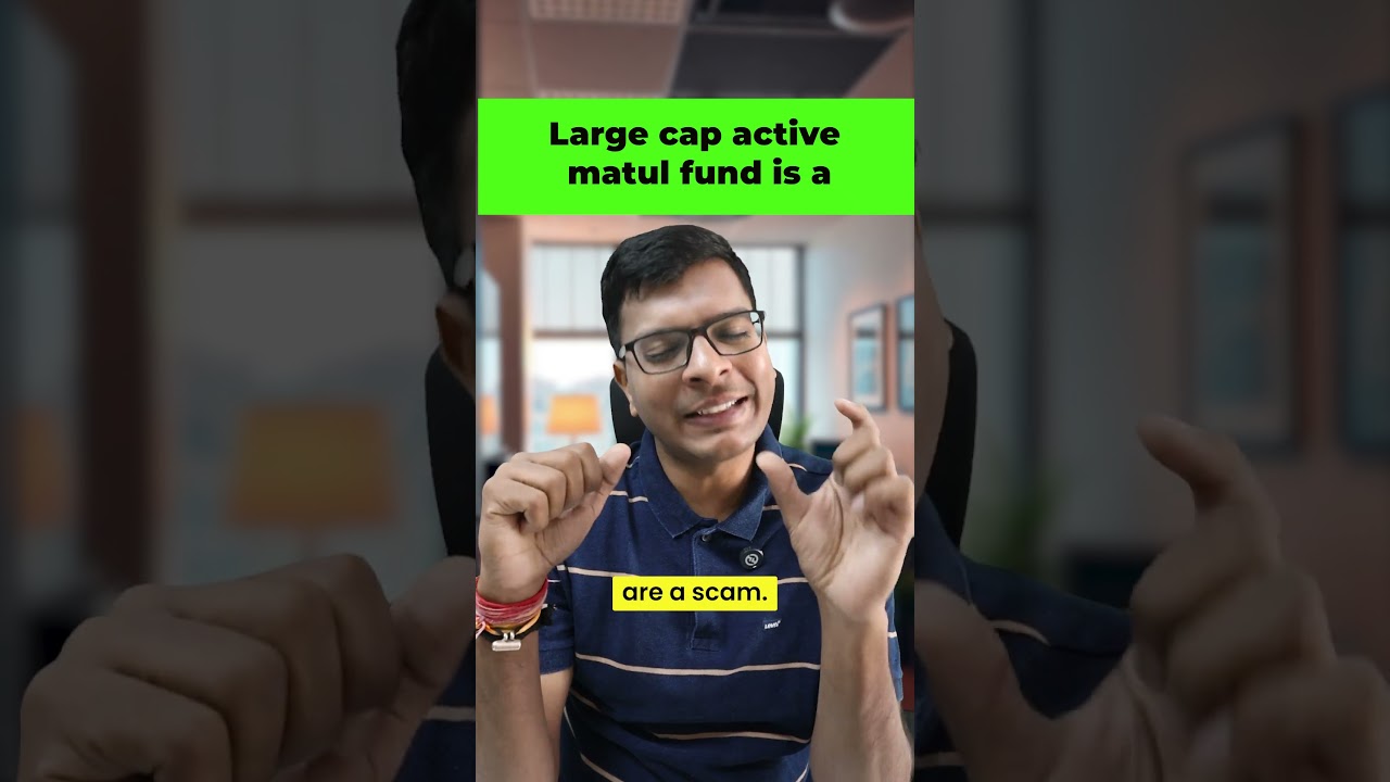 Index funds are much better than Large cap mutual funds