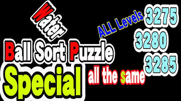 Ball Sort Puzzle Special Level after Level 3275 3280 3285 / Lock Ball and Key Ball