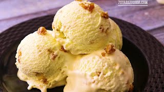 बिल्कुल बाजार जैसी बटरस्कॉच आइसक्रीम बनाने का आसान तरीका Butterscotch ice cream at home