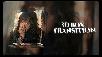 3D BOX TRANSITION \ - free xml preset | alight motion