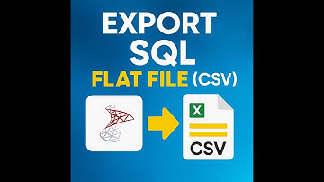 Export SQL Data to Flat File (CSV) Fast!   #SQLServer, #FlatFile, #CSVExport,#TextFileExport