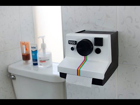 ARMADO, SOPORTE DE PAPEL HIGIÉNICO CÁMARA POLAROID-RETRO