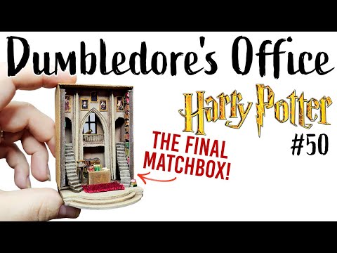 I made the TINIEST Dumbledore Office you've EVER seen! a Harry Potter Miniature Diorama
