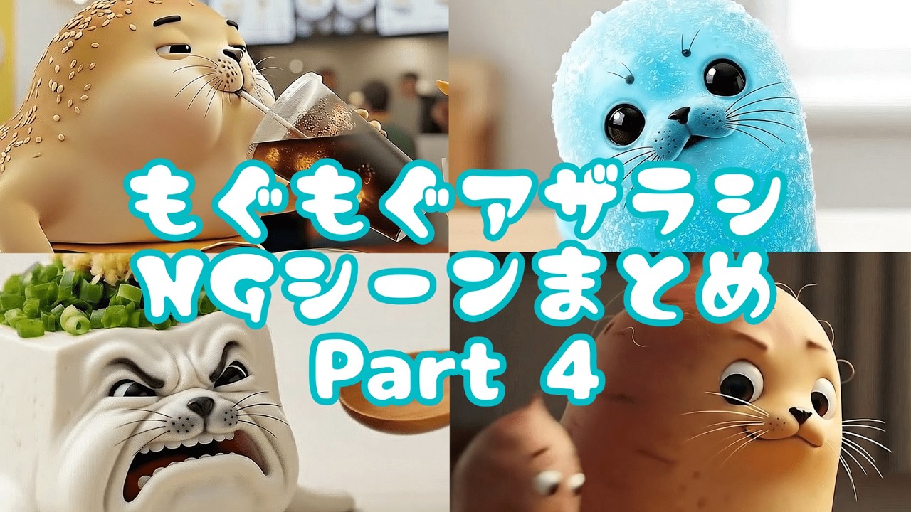 [С неопубликованными сценами] Сборник милых и забавных неудачных сцен с тюленями Могумогу #4