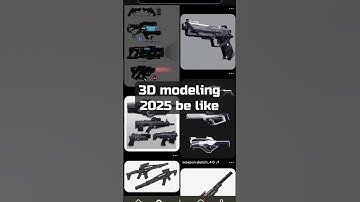 Лентяйское моделирование v.2025 #3d #ai3d #blender #blender3d #3dmodeling