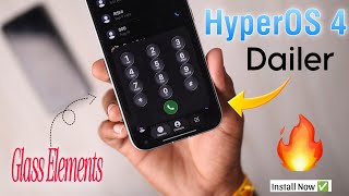 🤯 HyperOS 4 Dialer is HERE! 😍 Install Now with NEW Glass Effect 🔥 screenshot 2