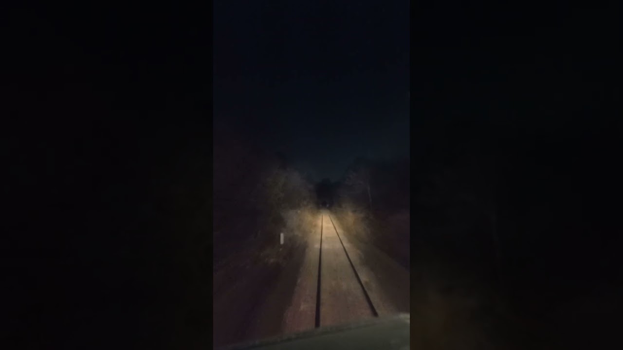 Live Beautiful view of train at night passing through tunnel near Chaklala Scheme Rawalpindi 