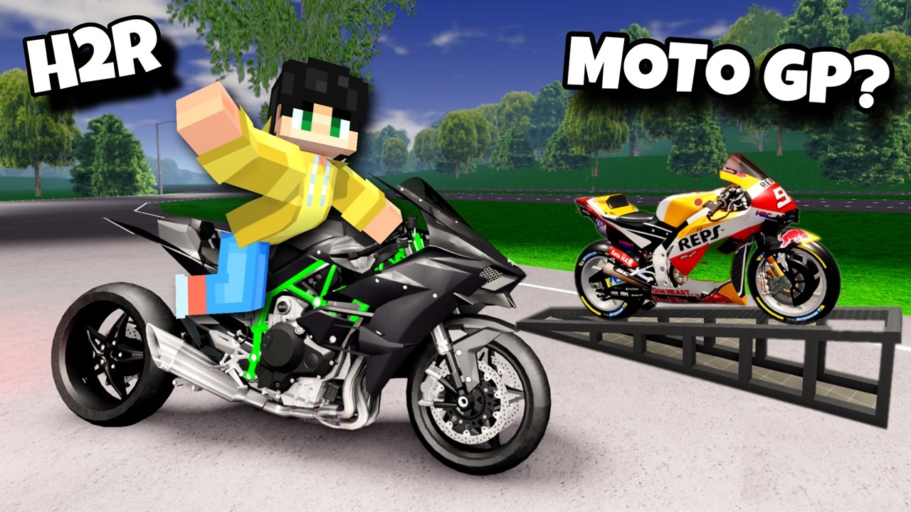 MOTO GP sa SHOP at PAHIRAM ng H2R NINJA na PARANG EROPLANO na SOBRANG TULIN sa ROBLOX