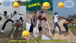 LUCU CEWEK KOCAK NIAT LONCAT MALAH BIKIN NYUNGSEP !! DRAMA LUCU