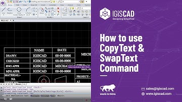 CopyText & SwapText in CAD Software - IGiS CAD