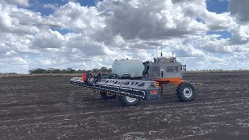 SwarmFarm robot with WeedIT spot sprayer