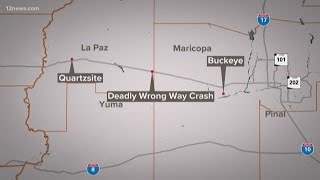 4 people dead after wrong-way crash on I-10 west of Phoenix