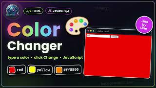 Full Change Web Page Background Color with JavaScript|Type a Color, Click Change| Explained Step by Step News
