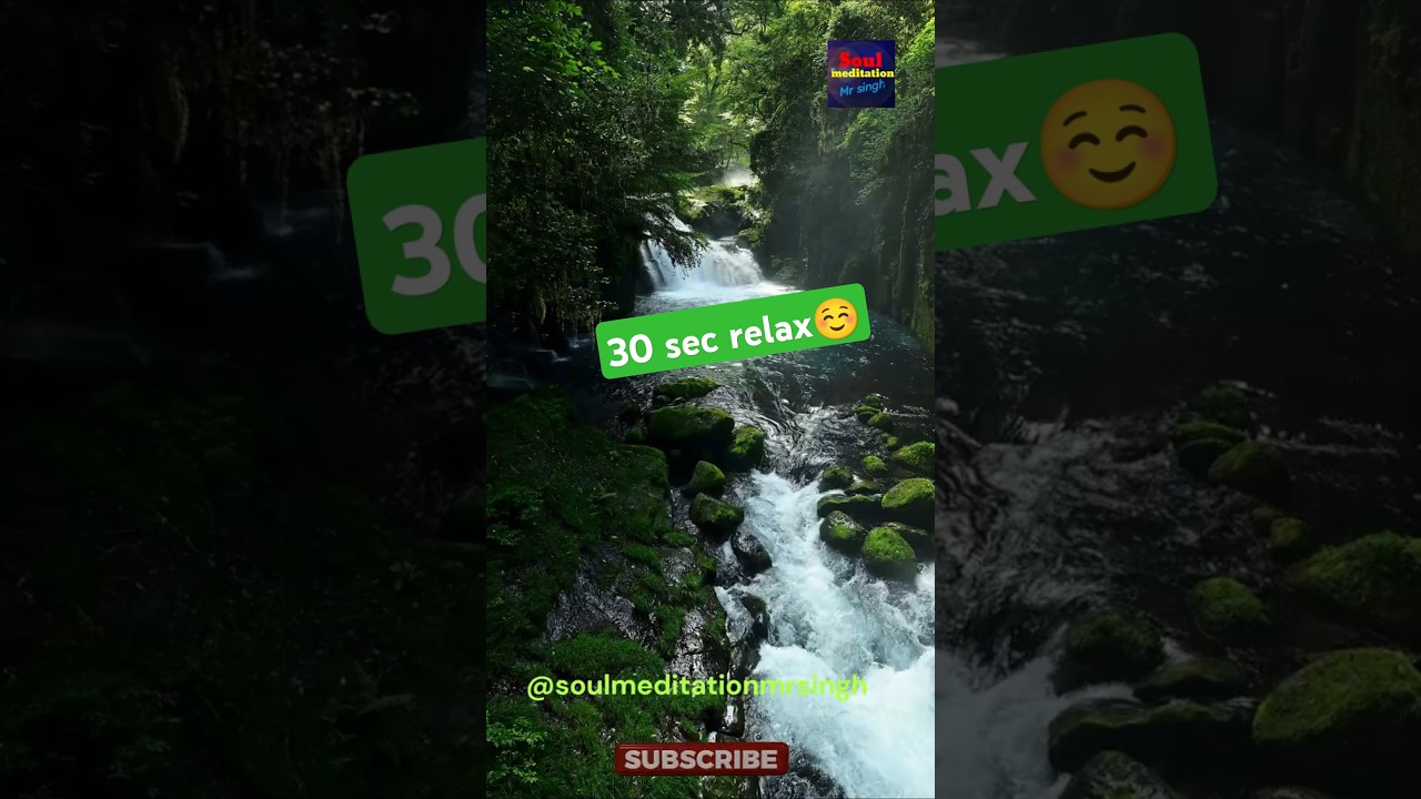 ✨"Tension खत्म करें — 30 Second Guided Meditation | Peaceful Hindi Voice" 