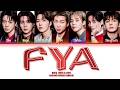 BTS 방탄소년단 FYA Lyrics Color Coded Lyrics