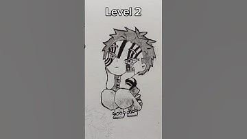 How to draw Akaza in different level #anime #drawing #akaza #demonslayer #shorts #fyp